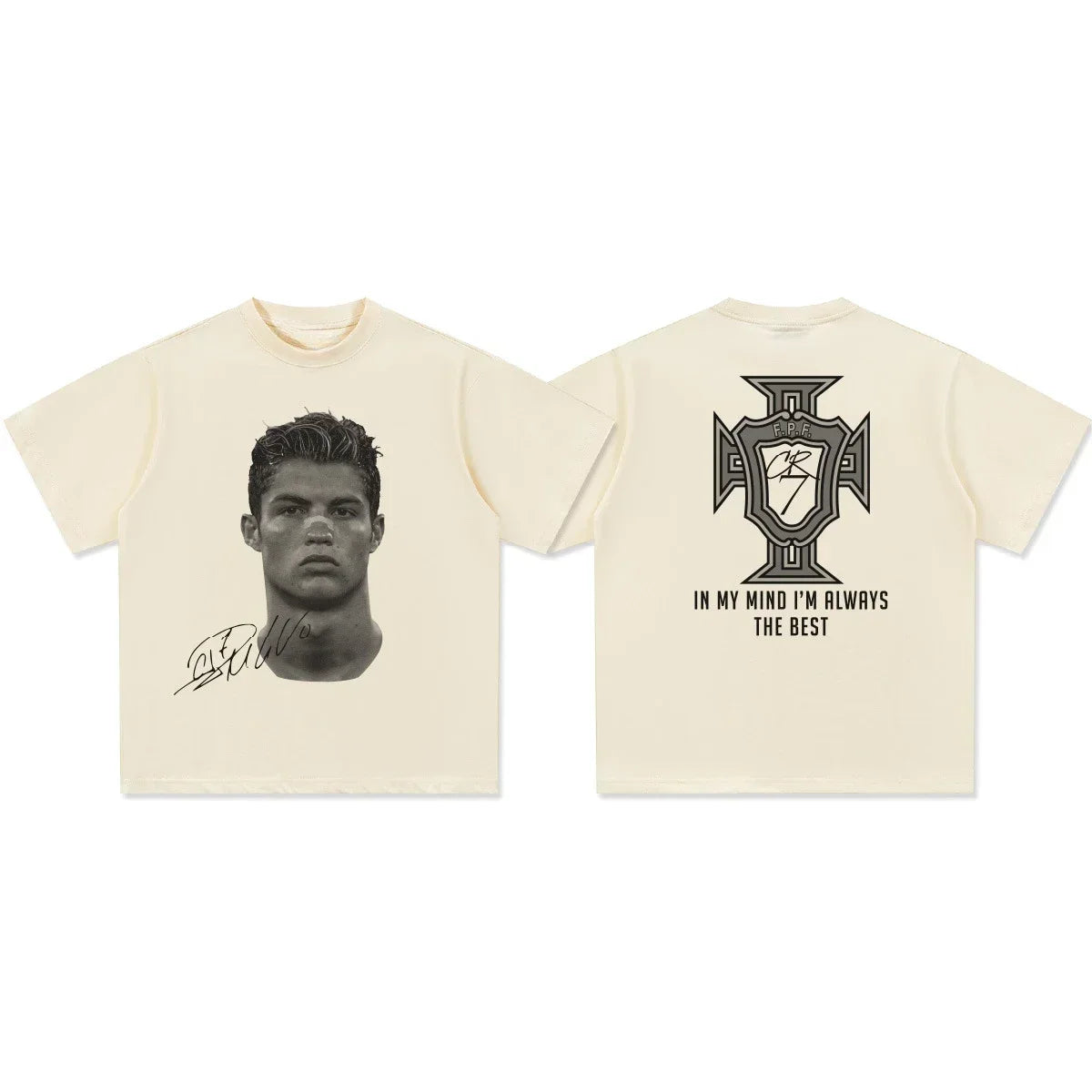 CR7, Neymar Print T-shirt (Se storleksguiden)
