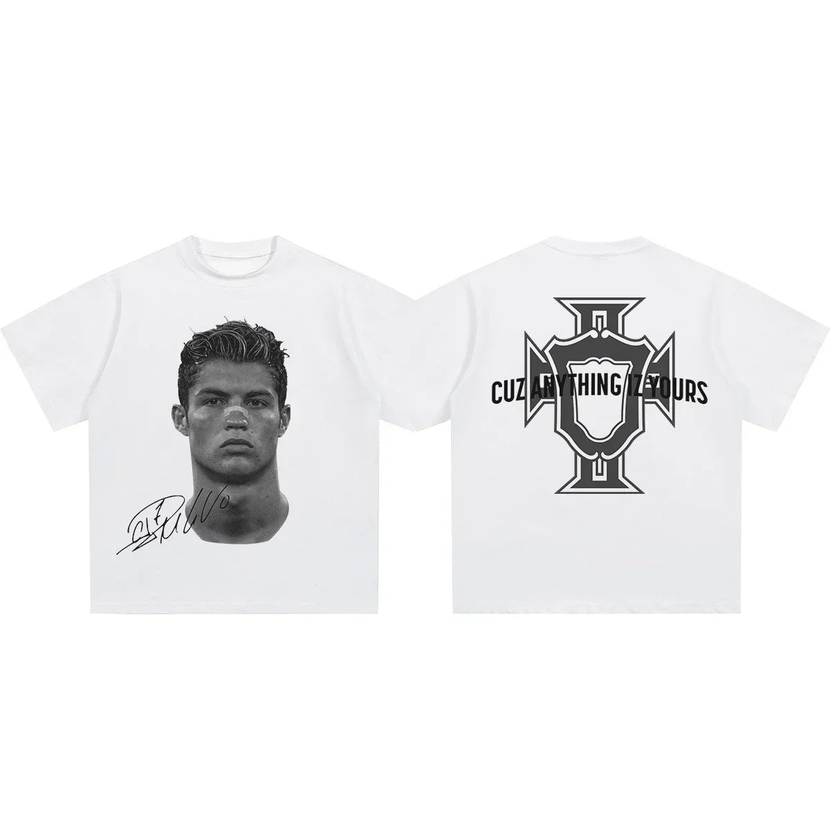 CR7, Neymar Print T-shirt (Se storleksguiden)