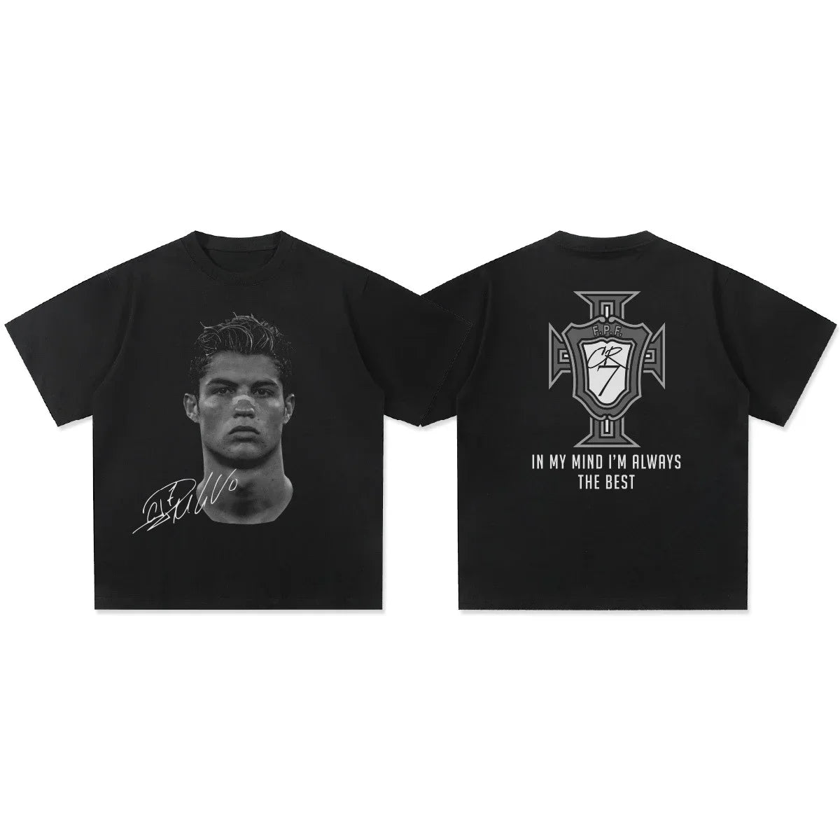CR7, Neymar Print T-shirt (Se storleksguiden)